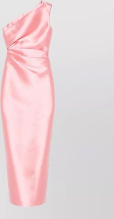 Solace London draped one-shoulder sleeveless maxi dress