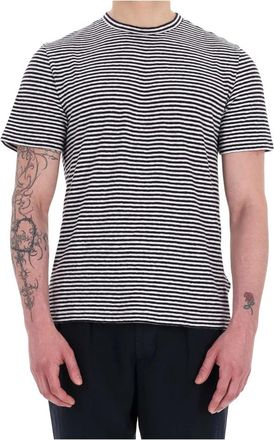 Officine G&eacute;n&eacute;rale Mtee 226 Horizontaal gestreept T-shirt - Heren - T-shirts - Veelkleurig - L - Katoen - Tops