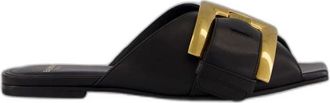 Balmain Anthem Mules - Shoes - Mujer - Negro - 36 EU