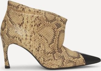 Rotate Womens Leather Pointed Toe Boot In Snake