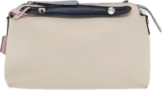 Fendi By The Way Satchel Leather Beige Leather Bag (Pre-Owned)