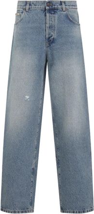 Moschino Blue Cotton Jeans