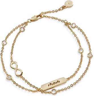 Alex and Ani Mom Infinity Chain Bracelet, Adjustable in Gold at Nordstrom