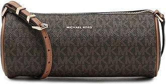 Michael Kors Izzy Small Barrel Pouchette Shoulder Womens Handbags Brown/Acorn : SM, Polyester