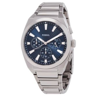 Fossil Everett Chronograph Quartz Blue Dial Mens Watch FS6104