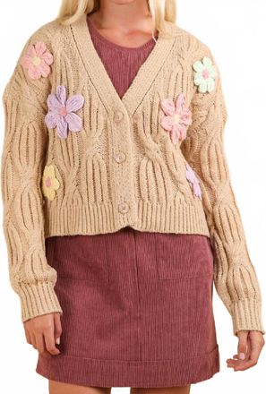 Very J Bloomfield Cardigan In Mocha