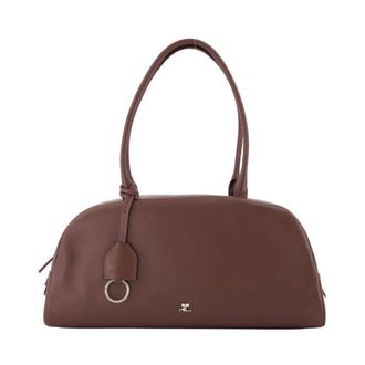 Courr&egrave;ges Monday Shoulder Bag - female - Courr&egrave;ges - Handbags - Brown - ONE SIZE - Bags