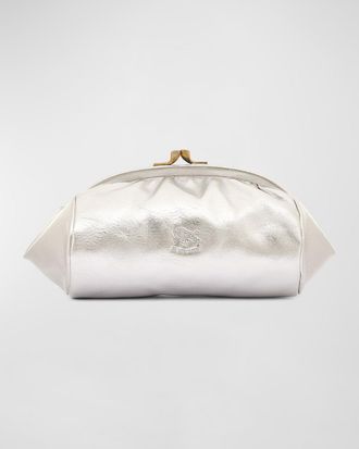 IL BISONTE Maniuela Leather Clutch Bag