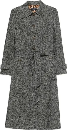 Dolce & Gabbana Jassen, Dames, Grijs, M, Wol, Woljas met ceintuur