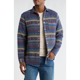 T.R. Premium Tapestry Shirt Jacket in Purple at Nordstrom Rack, Size Large