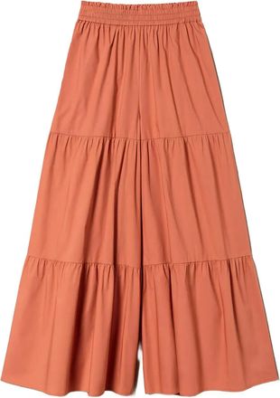 Twin-Set Pantaloni con balze - Arancione