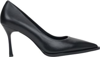 Estro & Luminara Puntige Pumps - Dames - Pumps - Zwart - 36 EU - Leer - Schoenen