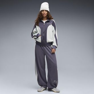 Puma Pantaloni sportivi T7 Love Of The Cat dal taglio morbido da donna, Abbigliamento, Grigio, XL