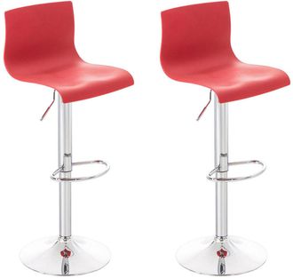 Clp Clp - Set 2 Taburetes Hover En Polipropileno Rojo