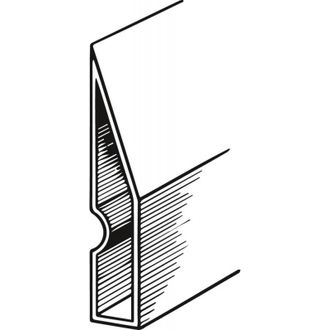 Fortis Regla Trapeze De Aluminio 97 X 18 Mm - 1.5 M Fortis De Alta Calidad