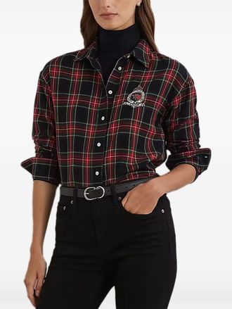 Lauren Ralph Lauren Camicia a quadri - Nero