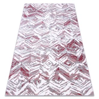 RugsX Rugsx - Alfombra Acr&iacute;lica Dizayn 121 Gris Claro / Rosa Claro Pink 160x230 Cm