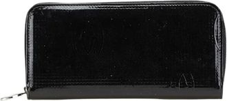 Cartier Pre-owned Wallets, female, Black, Size: ONE SIZE Pre-owned Leather wallets