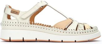 Pikolinos Comfortabele leren sandaal - off white - Dames - Sandalen - Beige - 41 EU - Schoenen