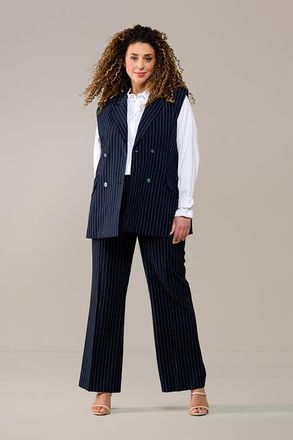 Mart Visser Chloe Gilet Navy / Off White Maxi