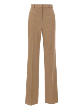 Max Mara Pantaloni Soraga con passanti - Marrone