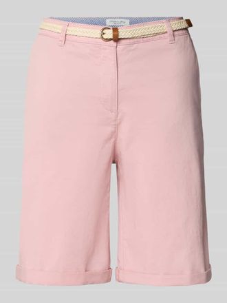 Christian Berg Chino-Bermudas mit G&uuml;rtel in Altrosa, Gr&ouml;&szlig;e 34