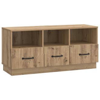 vidaXL Mueble De Tv Con Caj&oacute;n Roble Artesanal 102 X 34,5 X 47 Cm Vidaxl