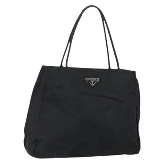 Prada Pre-owned Tote Bags, female, Black, Size: ONE SIZE Pre-owned Vintage Tote Bag
