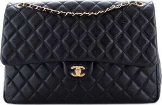 Chanel XXL Travel Flap Bag Quilted Caviar Small shoulder bag - Zwart