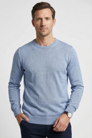 Marvelis Strickpullover MARVELIS, Herren, Gr. 4XL, hellblau, Jersey, Obermaterial: 100% Baumwolle, regular fit, Rundhals, Rippb&uuml;ndchen, Pullover Strickpullover