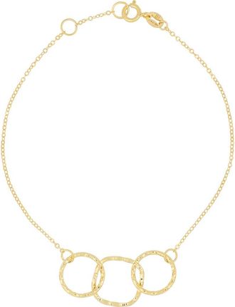 Bony Levy 14K Gold Textured Ring Chain Bracelet in 14K Yellow Gold at Nordstrom Rack, Size 7