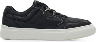 Ferragamo Black Perforated Sneakers
