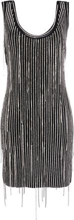 Philosophy di Lorenzo Serafini crystal-embellished sleeveless dress - women - Virgin Wool/Spandex/Elastane/Polyamide/Metal/glass - 38 - Black