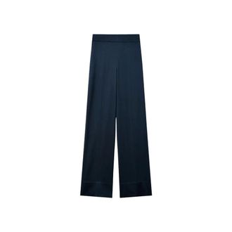Joseph Joseph, Wide Trousers, female, Blue, Size: L Dijon Pant