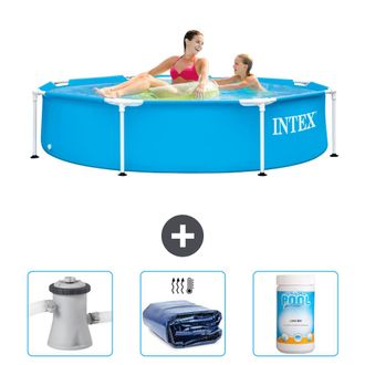 Intex Piscina Con Estructura Redonda - 244x51 Cm - 6-piezas Scb75
