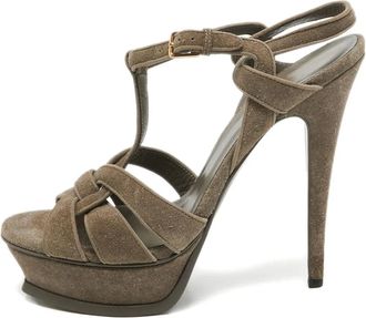 Saint Laurent Sandali Tribute 140mm - Verde