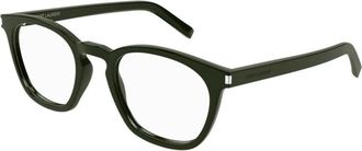 Saint Laurent Optical Frame - unisex - Brillen - Groen - 50 MM - Accessoires