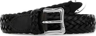 J & M Davidson braided buckle belt - Black