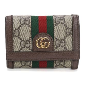 Gucci Beige Gg Supreme Wallet (Tri-Fold) (Pre-Owned)