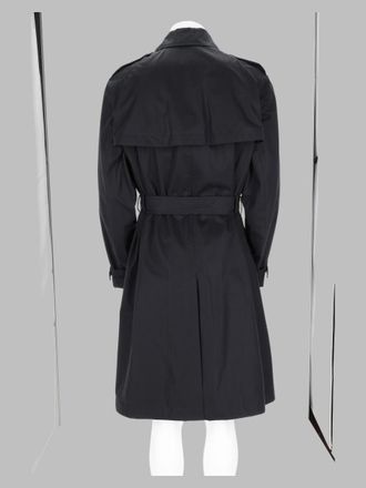 HUGO BOSS Water-Repellent Cotton Twill Trench Coat - Black