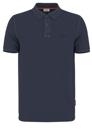 Joop Poloshirt JOOP JEANS Ambrosian, Herren, Gr. S, blau (dunkelblau), Jersey, Obermaterial: 95% Baumwolle, 5% Elasthan, clean, unifarben, klassisch, Rundh
