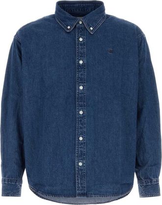 Carhartt Work in Progress Blue Regular Logo Shirt