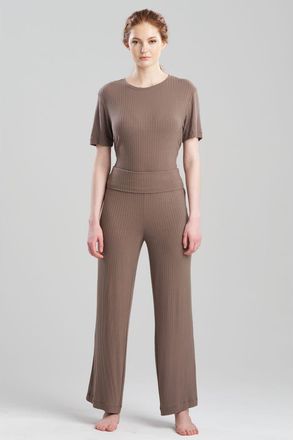 Natori SKYE - RIB Ease Pants in Dark Taupe at Nordstrom, Size Medium