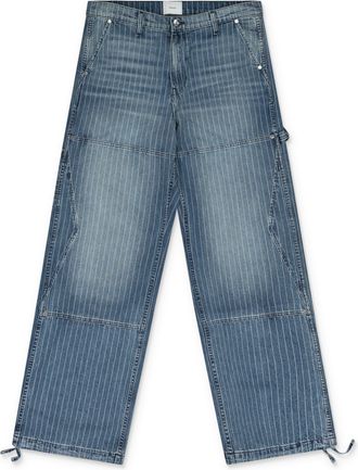 Rhude BLUE WABASH DENIM REZA DOUBLE KNEE JEANS