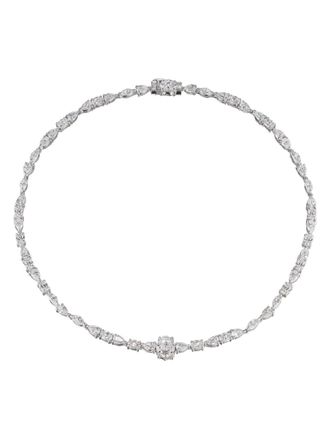 Anabela Chan 18kt white gold Spectra diamond necklace - Silver