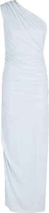 Rotate Lange Jurk met &Eacute;&eacute;n Schouder - Dames - Maxi kleedjes - Blauw - XS - Leer - Kleedjes