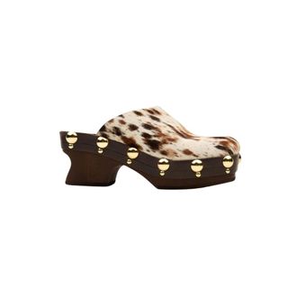 Scholl Schoenen, Dames, Bruin, 40 EU, Leer, Pescura Koa Clog