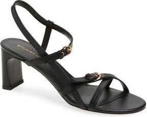Stuart Weitzman Babette Buckle Sandal in Black at Nordstrom Rack, Size 9