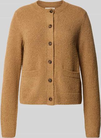 Marc O'Polo Regular Fit Strickpullover aus Baumwoll-Mix mit Woll-Anteil in Camel, Größe XXL