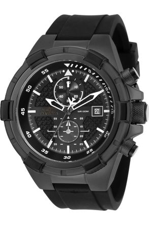 Invicta Aviator 28099 Heren Horloge - Quartz Uurwerk - Roestvrij Staal met zwarte Wijzerplaat - 50mm